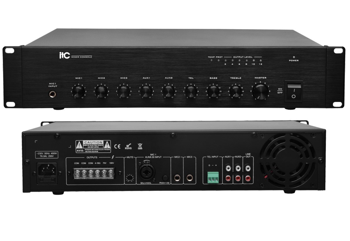 

Микширующий трансляционный усилитель мощности ITC T-120AP