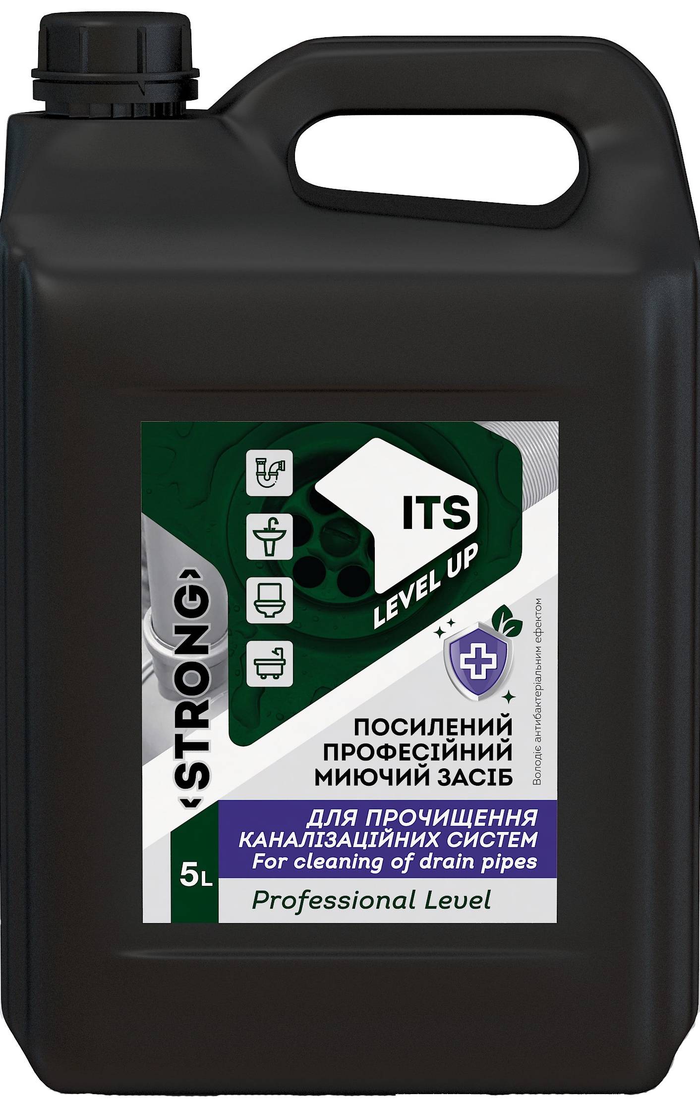 

Средство для прочистки труб и канализационных систем от засоров Крот ITS Strong Усиленное профессиональное 5 л