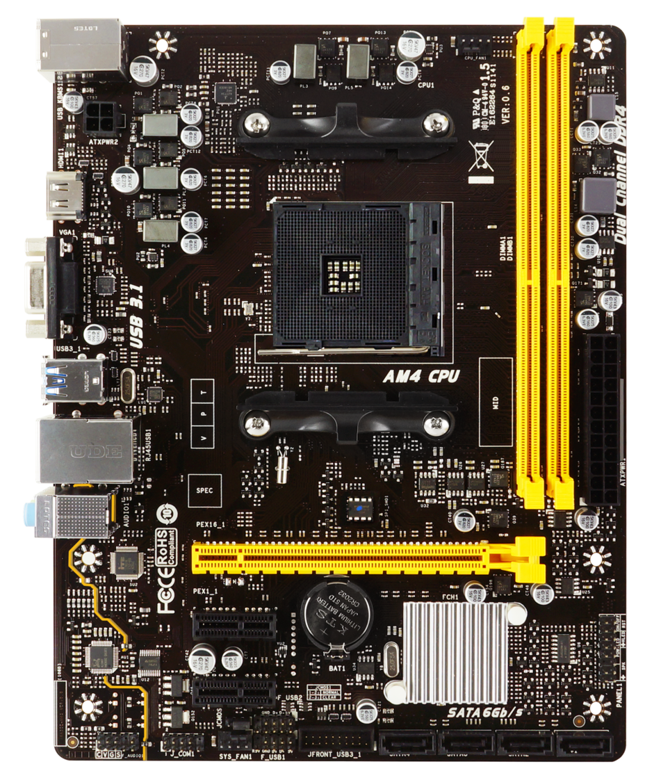 

Материнская плата Biostar A320MH (sAM4, AMD A320, PCI-Ex16)
