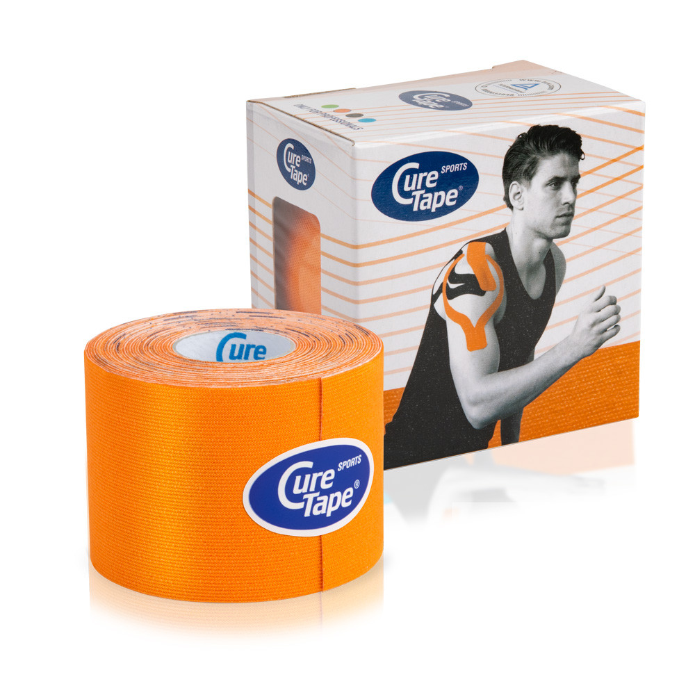 

Кинезио тейп CureTape SPORTS 5см х 5м оранжевый