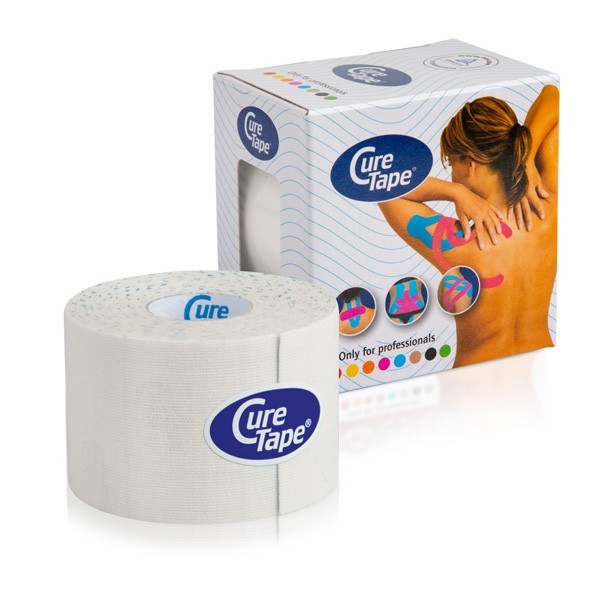 

Кинезио тейп CureTape CLASSIC 5см х 5м Белый