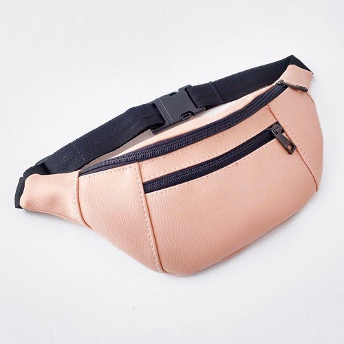

Сумка пояс BUMBAG Arivans 27х16 см пудровая 47-013