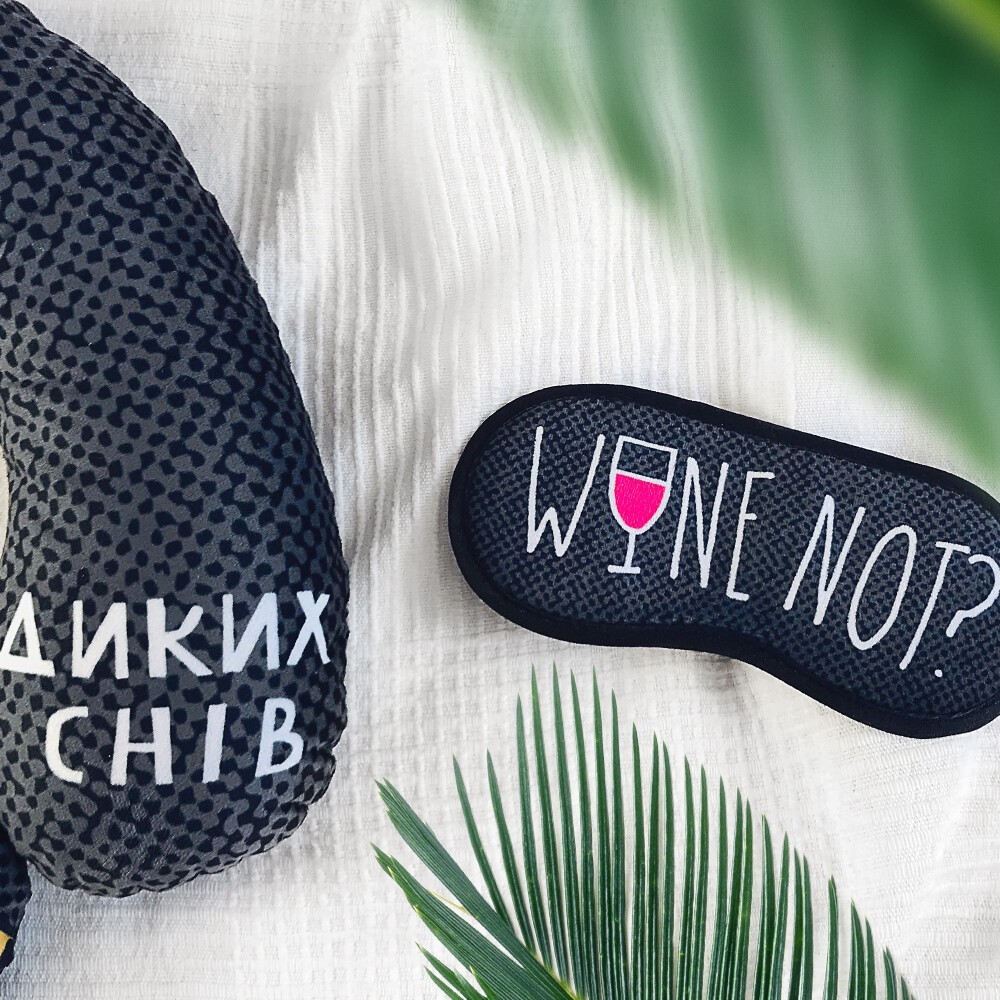 

Маска для сна Wine not Arivans 18.5х8.5 см черная 97-099