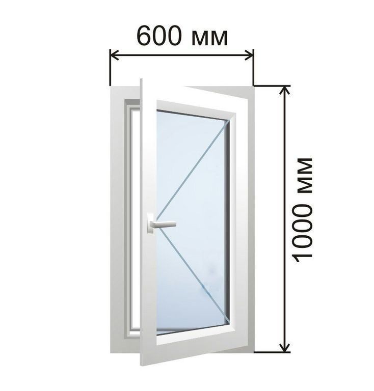 

Окно металлопластиковое Steko S300 (58 мм) 600x1000 мм с активной створкой однокамерное (S300.60.100.1.1.24)