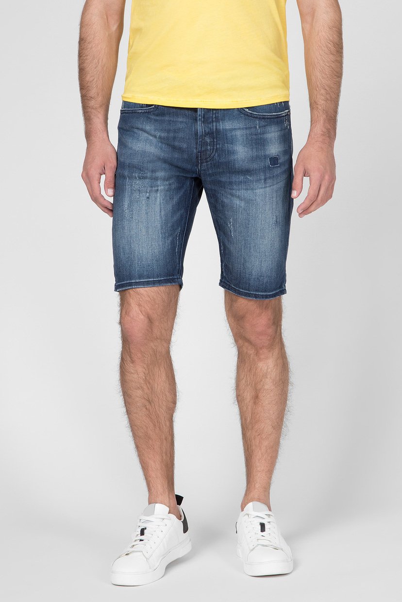 

Мужские синие джинсовые шорты Solomon Slim Fit Tigha  102025, Мужские синие джинсовые шорты Solomon Slim Fit Tigha 30 102025