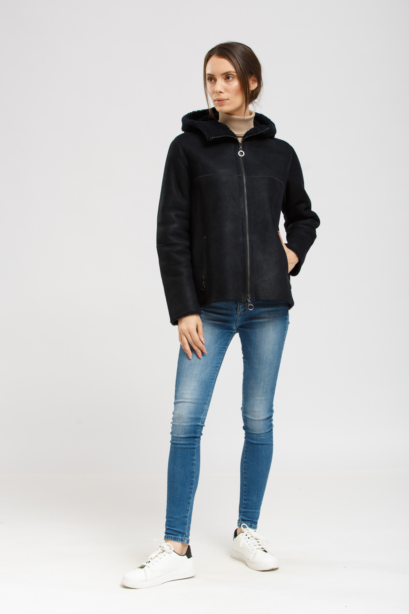 

Дубленка CVK Brand 38 Темно-синий (20-00288)