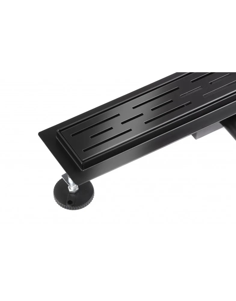 

Трап для душа под плитку Fala Rain BLACK 600 мм с сухим затвором из нержавеющей стали 60х7х7 см
