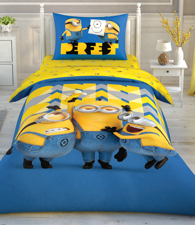 

Комплект постельного белья Tac Disney Minions Perfect подростковый