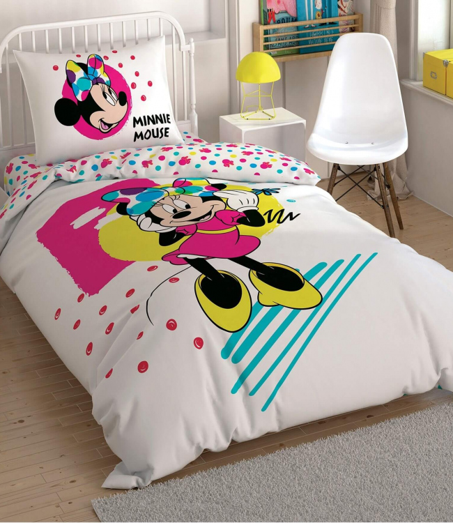 

Комплект постельного белья Tac Disney DH Minnie Colour Mayhem подростковый