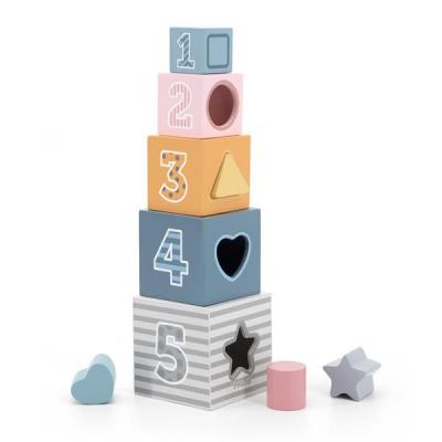

Развивающая игрушка Viga Toys Кубики PolarB Сортируем и складываем (44016)