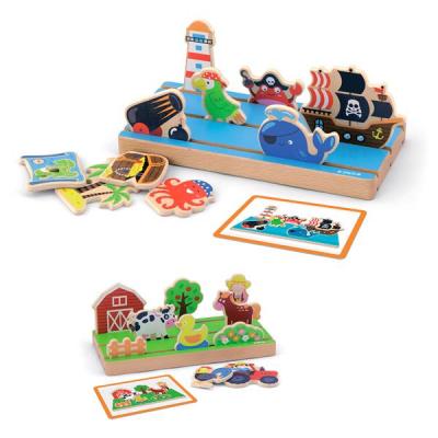 

Развивающая игрушка Viga Toys Пространство и расстояние: ферма, море двусторонний (50183)
