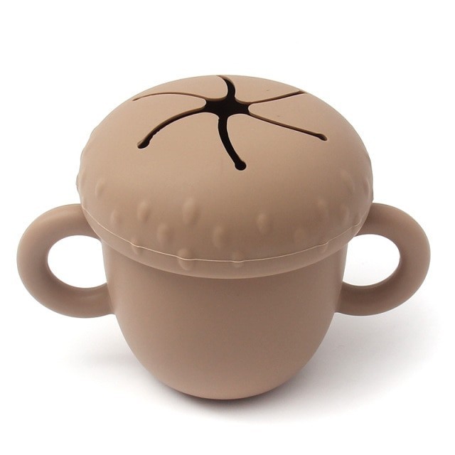 

Силиконовая детская чашка для кормления Brown
