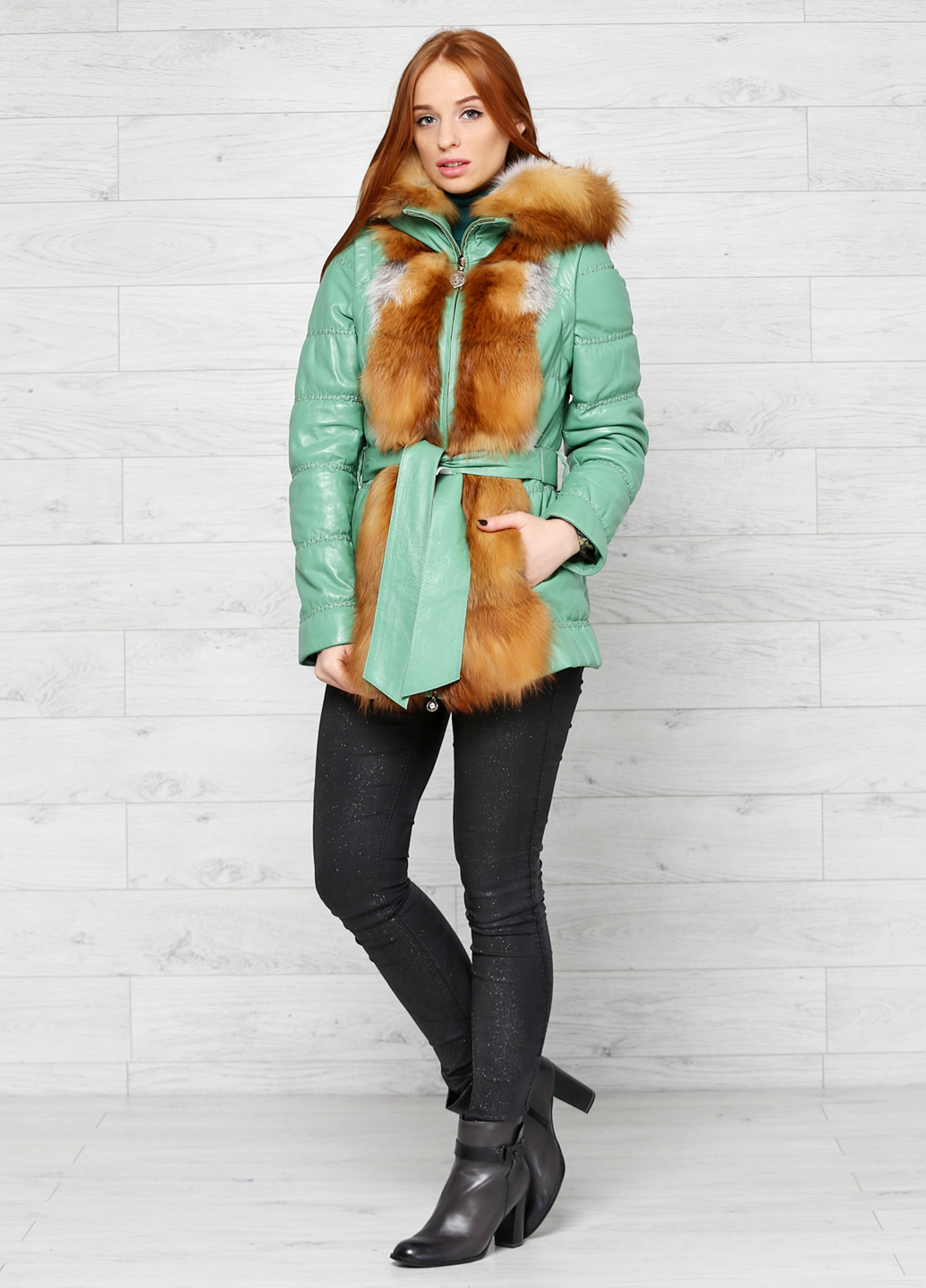 

Куртка Bianca  Зеленый (0712-277, Куртка Bianca 40 Зеленый (0712-277)