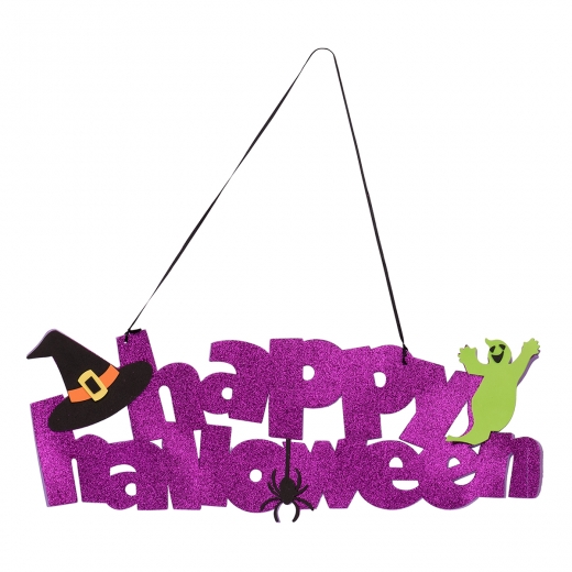 

Декор YES! Fun Хэллоуин Happy Halloween 61х20 см ЭВА глиттер (973705)