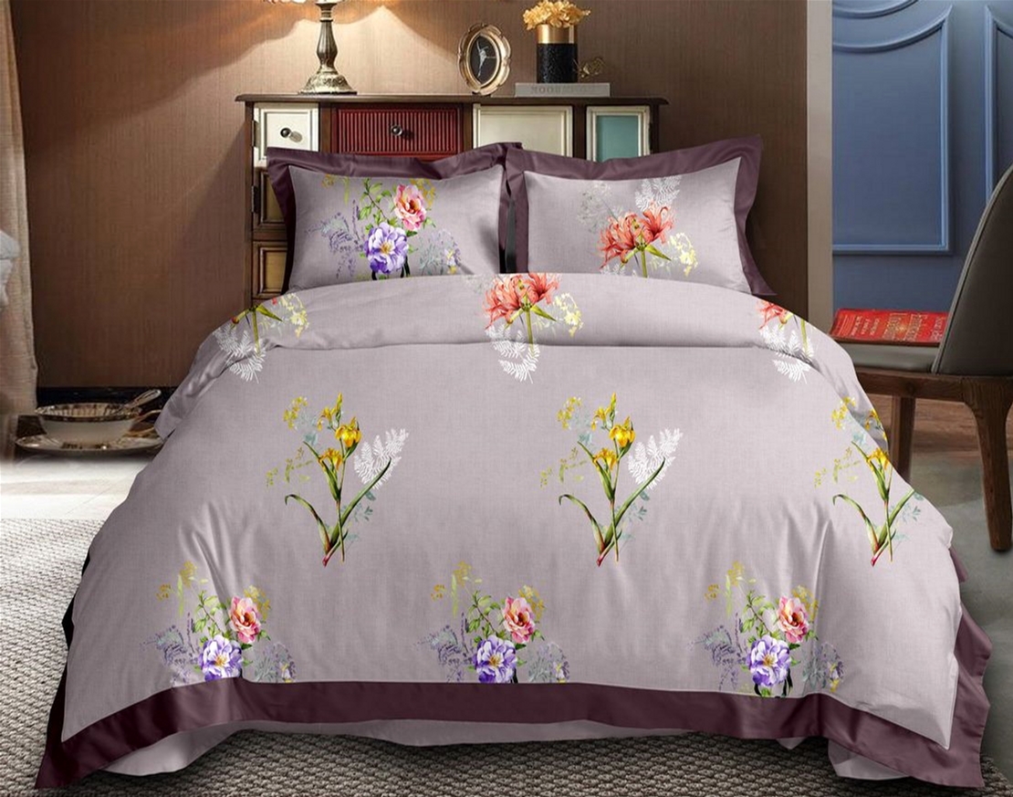 

Простынь MirSon Сатин Premium 22-1249 Wild flower 150х220 см