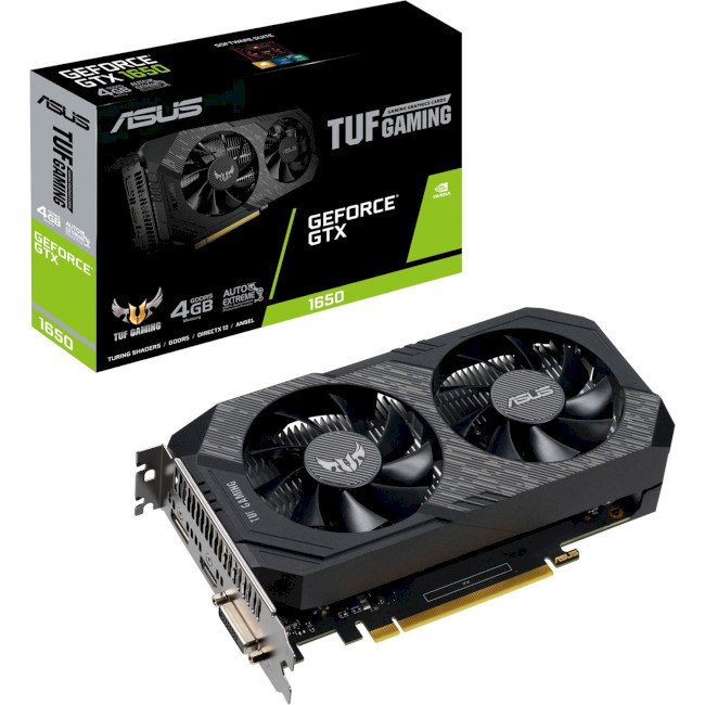 

Видеокарта Asus GeForce GTX 1650 TUF GAMING 4Gb (TUF-GTX1650-4GD6-P-GAMING)