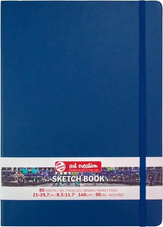 

Блокнот для графики Royal Talens Art Creation A4 21 х 29.7 см 140 г/м2 80 листов Navy Blue (8712079467050)