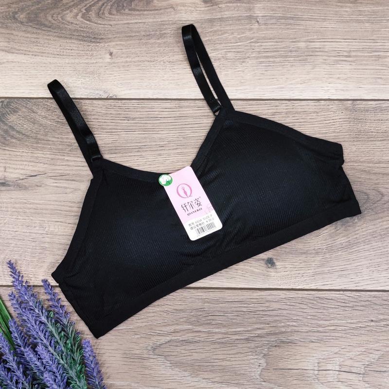 

Топик Qianerzi хлопок на застежке One Size черный (6934)