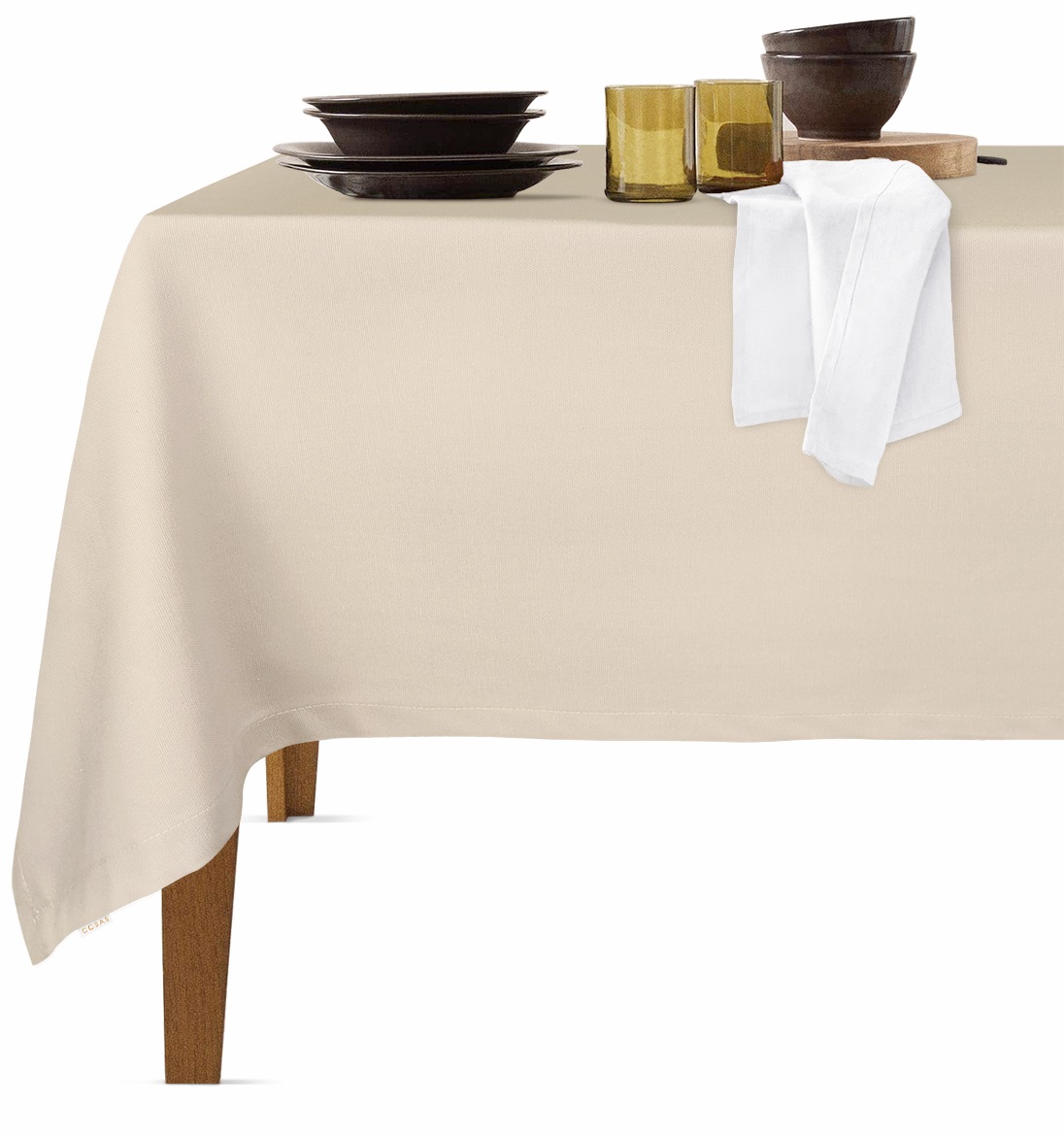 

Скатерть Cosas Beige 140x180 см + салфетки White 30x30 см 4 шт