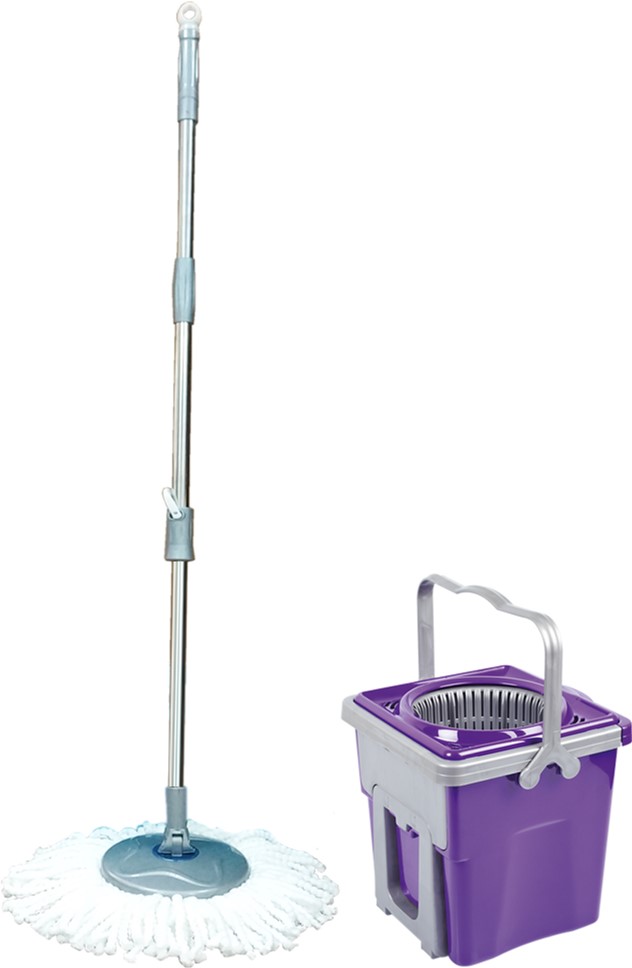 

Набор для уборки Planet Spin Mop Telescopic 9 л Пурпурный