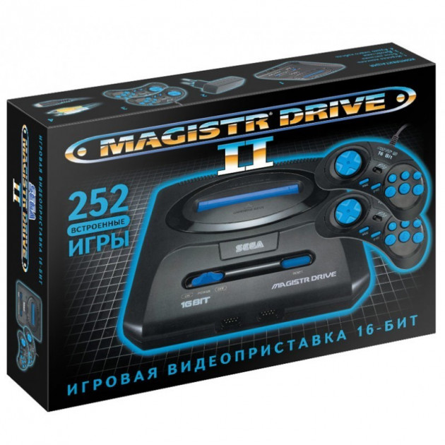 

Игровая приставка Sega Magistr Drive 2 / 252 встроенных игр Sega / поддержка картриджей Сега