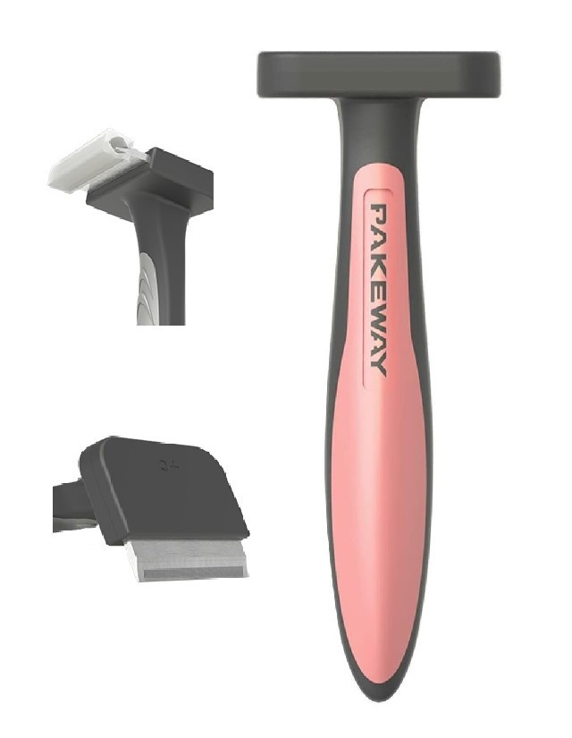 

Фурминатор для удаления шерсти кошек и собак PAKEWAY, триммер для вычесывания шерсти, расческа-триммер, Розовый