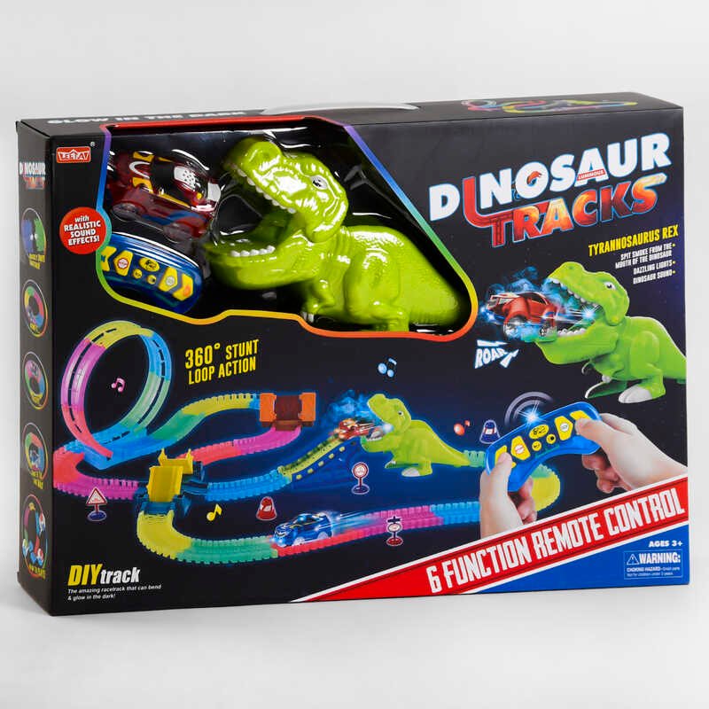 

Детский гоночный автотрек 166 232 детали, белый пар, свет, звук