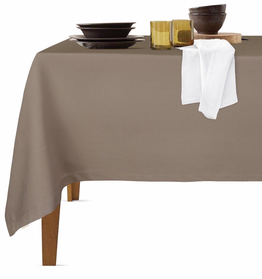 

Скатерть Cosas Chocolate 140x180 см + салфетки White 30x30 см 4 шт