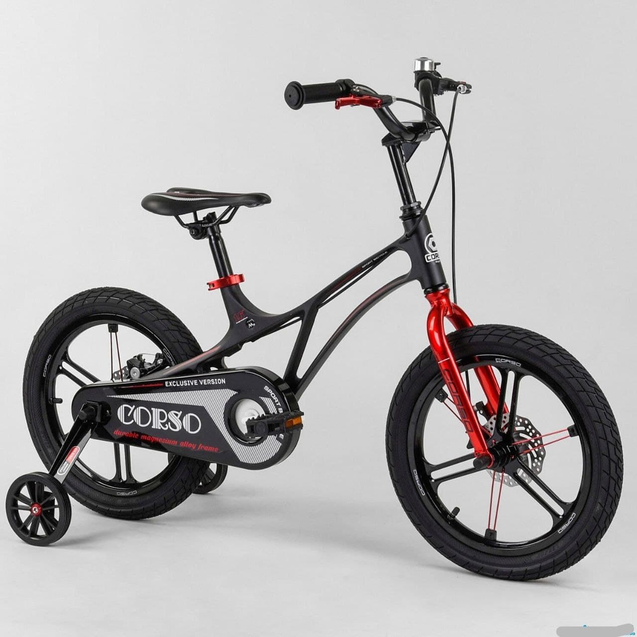 

Велосипед детский Corso LT 16" Black / Red (h-8)
