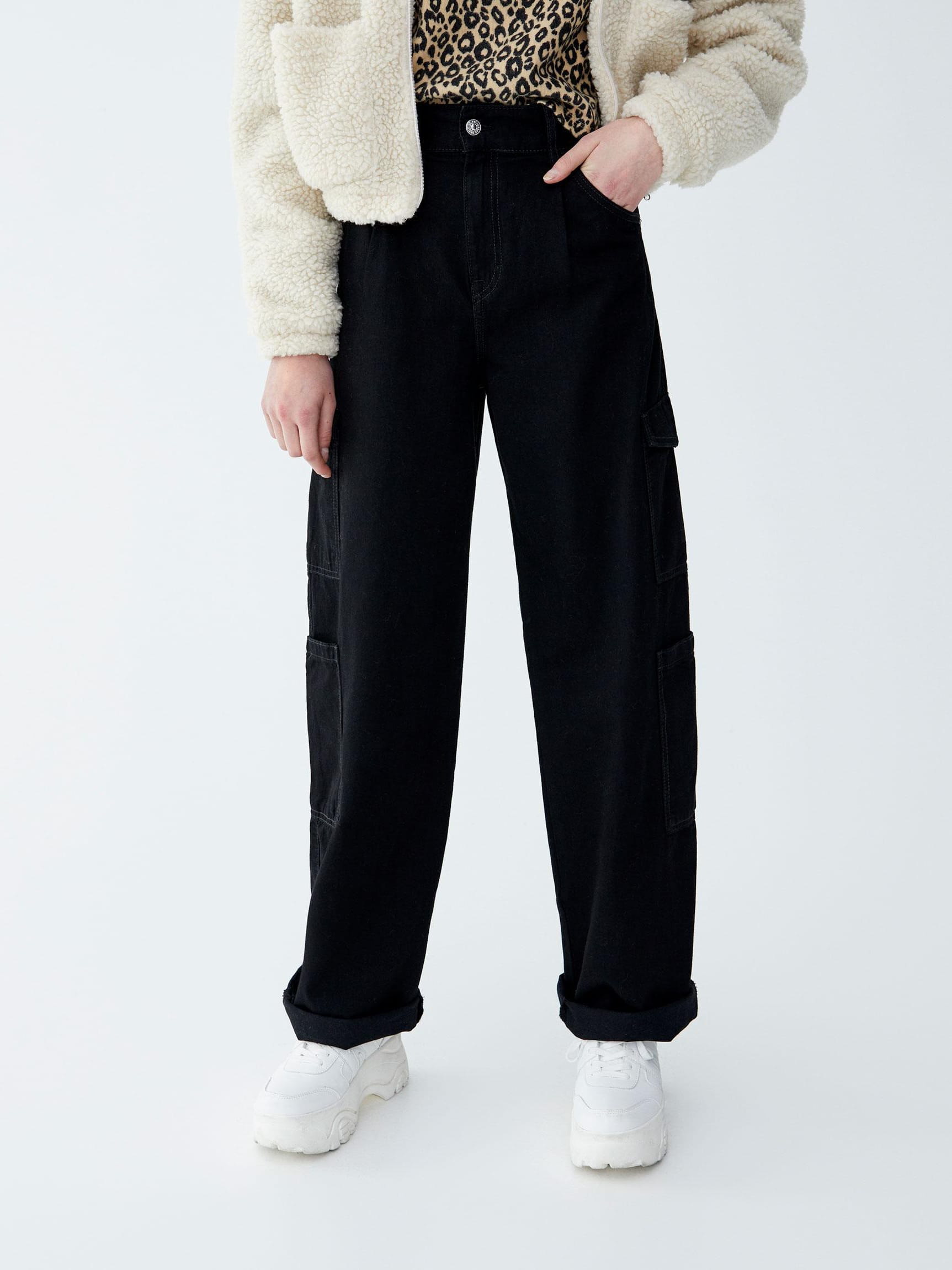 

Джинсы Pull & Bear XAZ240290PDYP 38 Черные