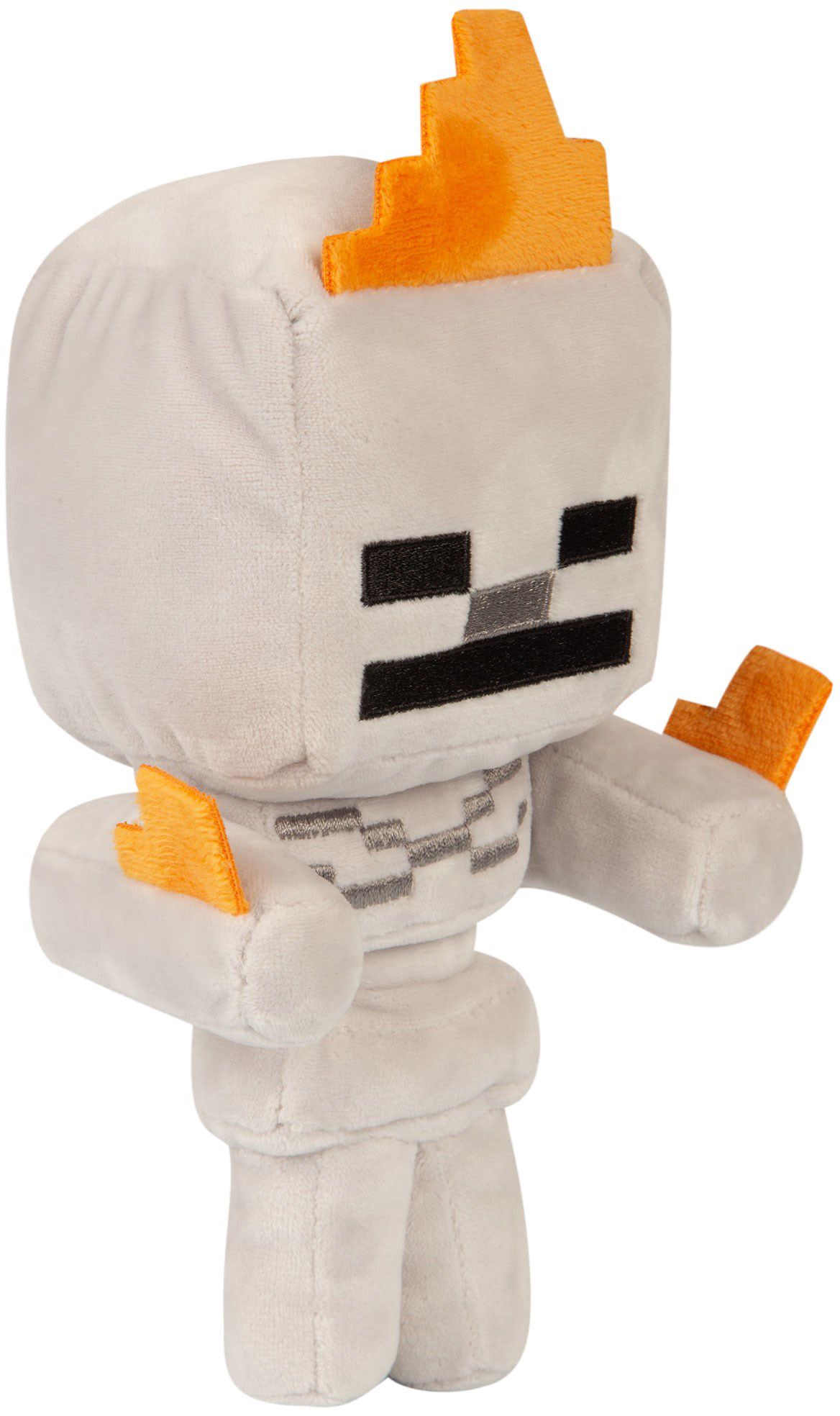 

Плюшевая фигурка JINX Minecraft - Happy Explorer Skeleton On Fire Plush Gray