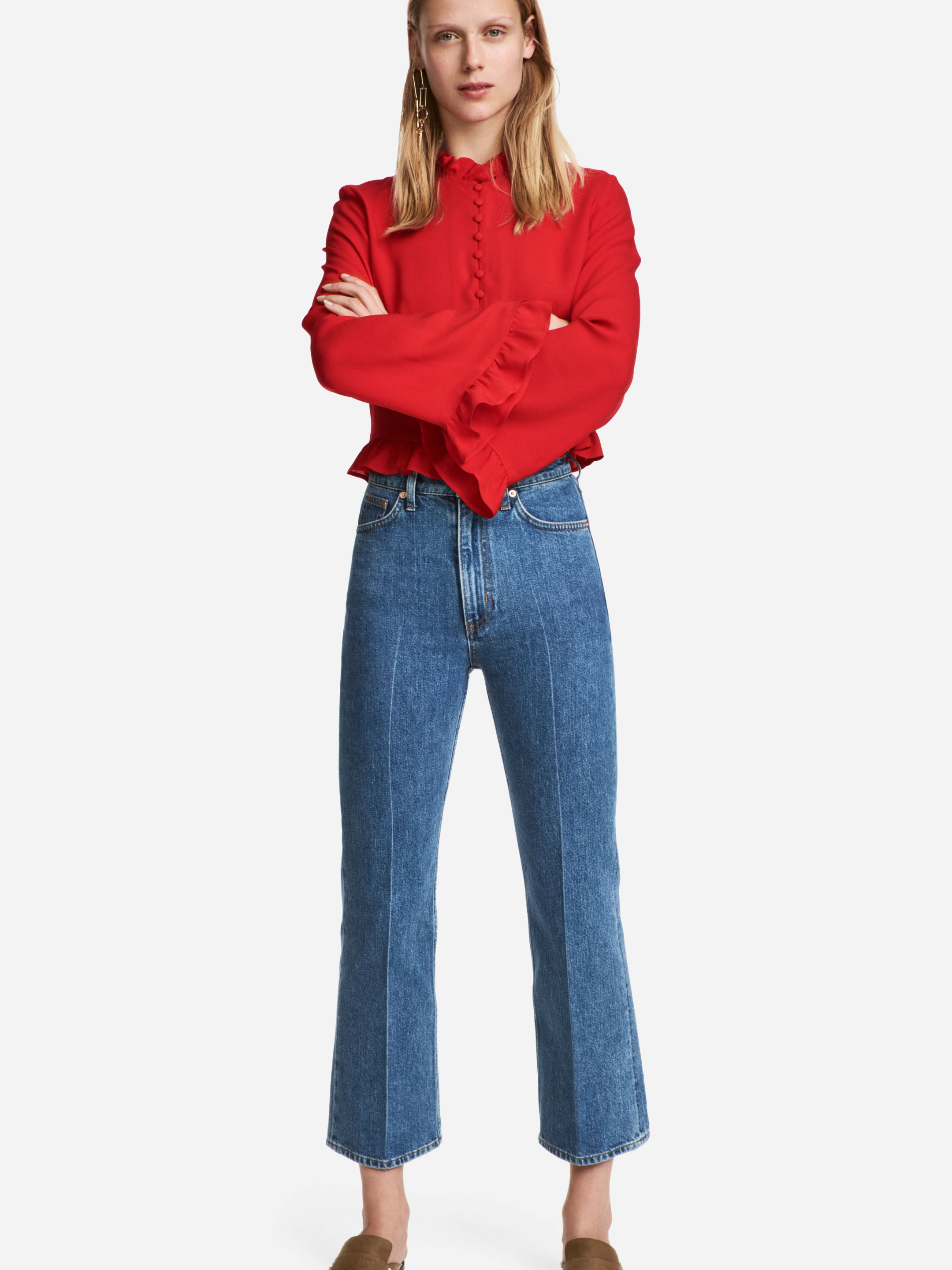 

Джинсы H&M XAZ173108HREF  Светло-синие, Джинсы H&M XAZ173108HREF 38 Светло-синие