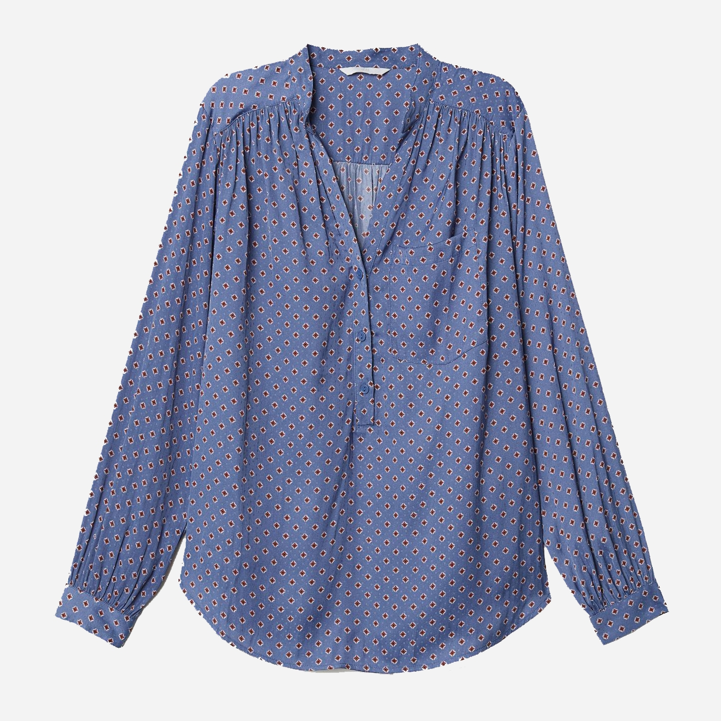 

Блузка H&M XAZ164002LNDR  Светло-синяя, Блузка H&M XAZ164002LNDR 34 Светло-синяя