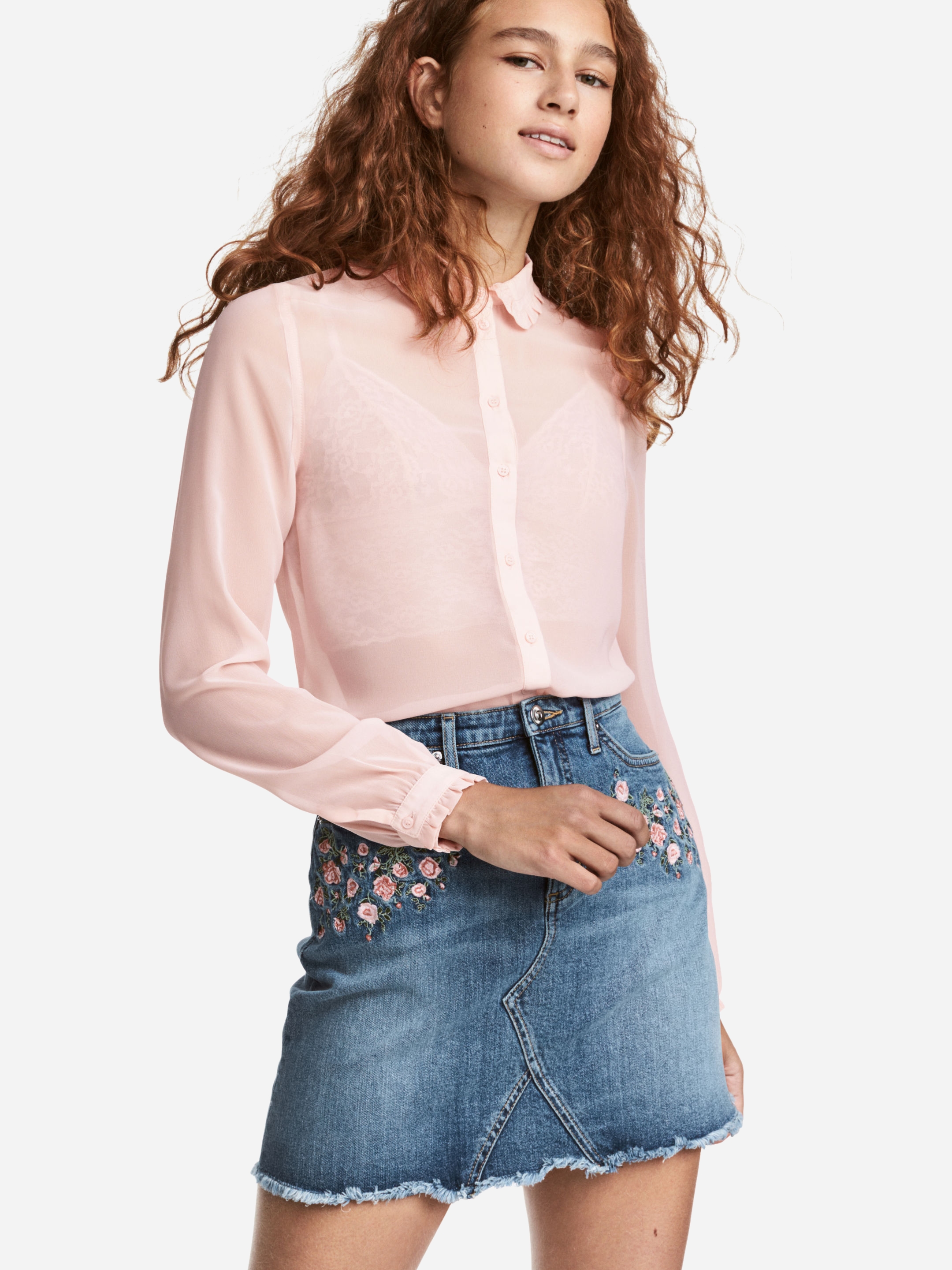 

Блузка H&M Divided XAZ126751BGRV  Розовая, Блузка H&M Divided XAZ126751BGRV 36 Розовая