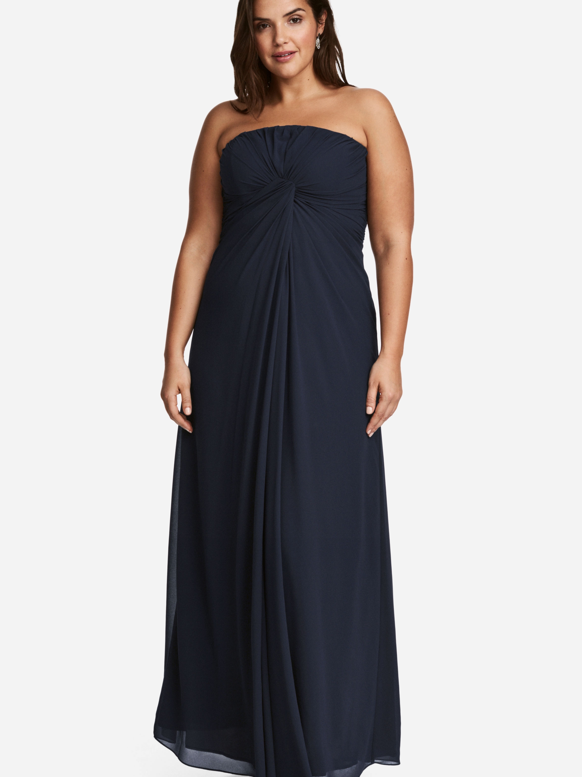 Акція на Плаття довге жіноче H&M XAZ075142TYUG 52 Темно-синє від Rozetka