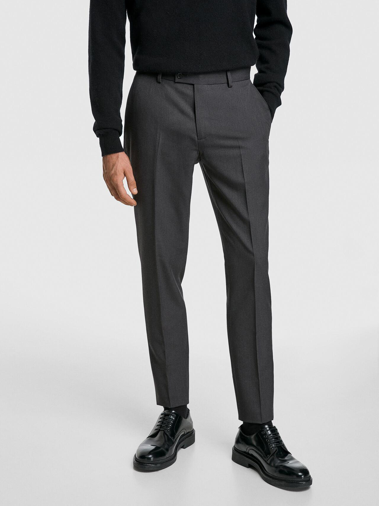 

Брюки Zara XAZ265827VNKZ 40 Темно-серые