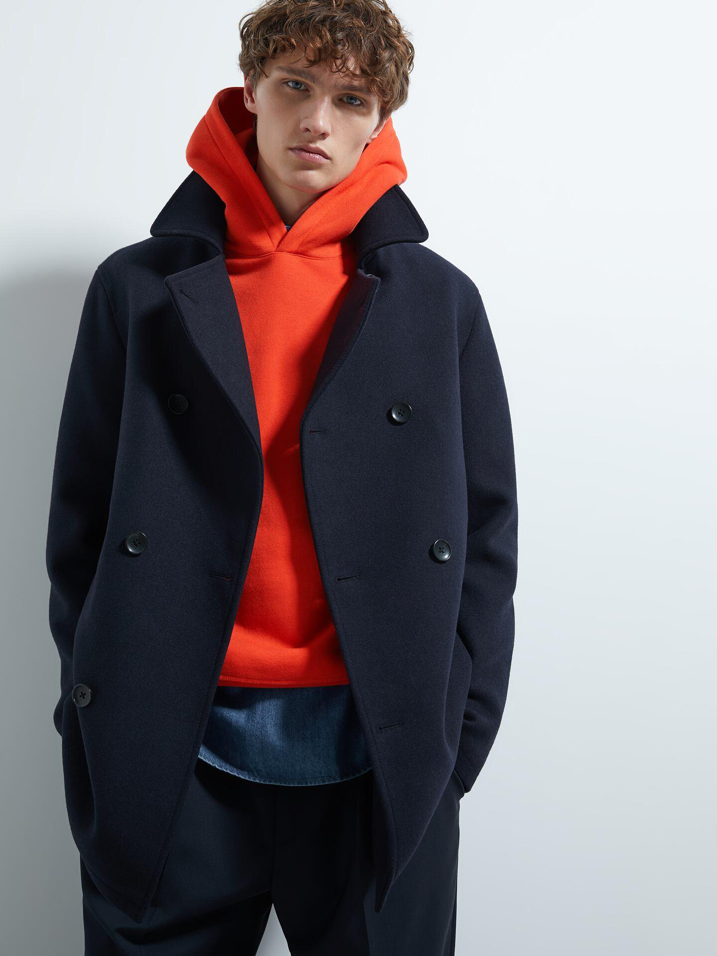 

Полупальто Zara XAZ239887NKRZ L Темно-синее