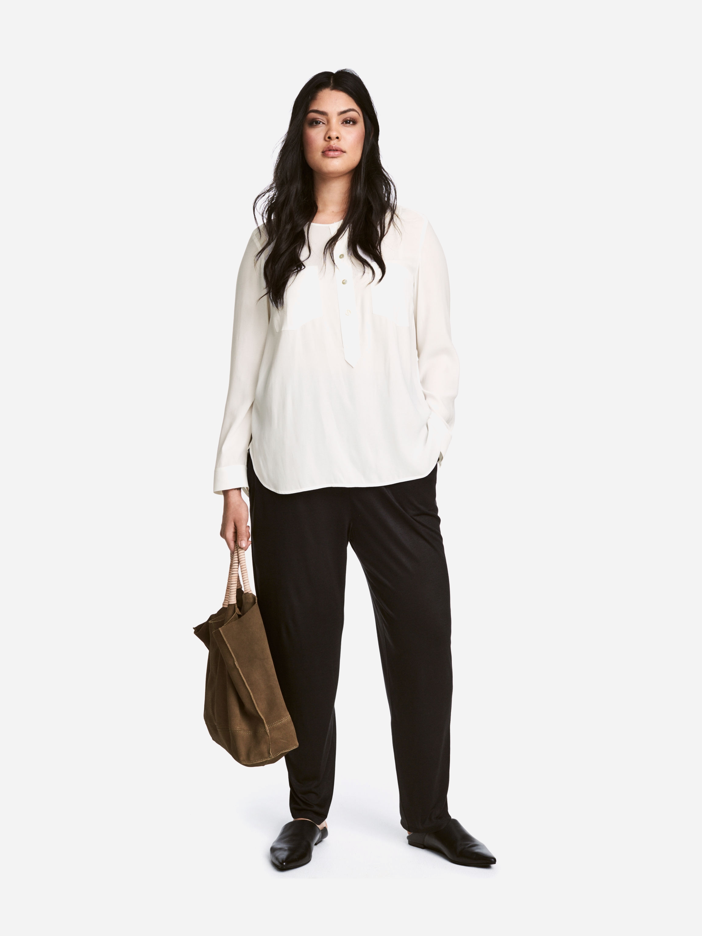 

Блузка H&M XAZ062481GFST  Белая, Блузка H&M XAZ062481GFST 44 Белая