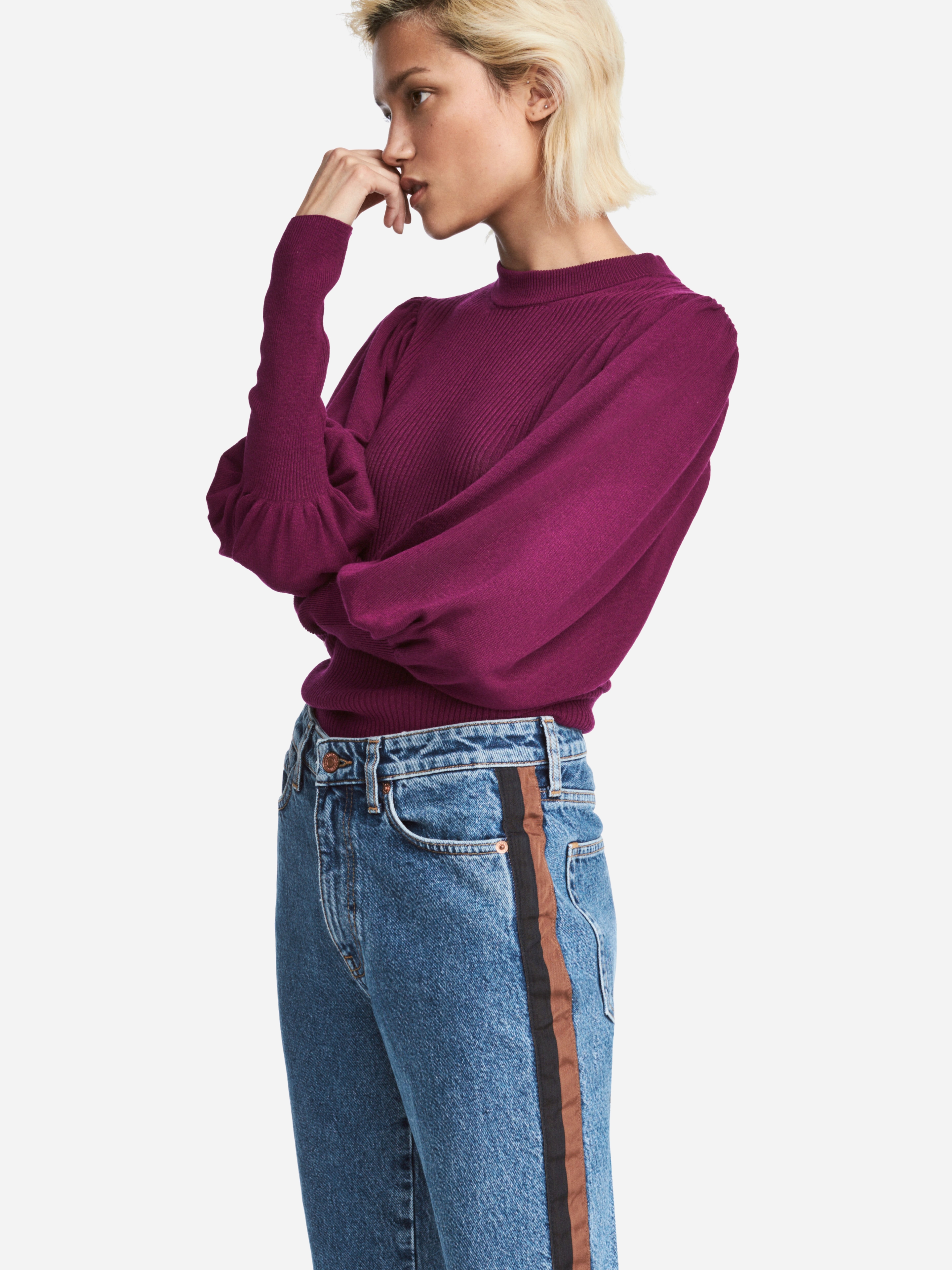 

Джемпер H&M XAZ155824ZEZR 36 Фиолетовый