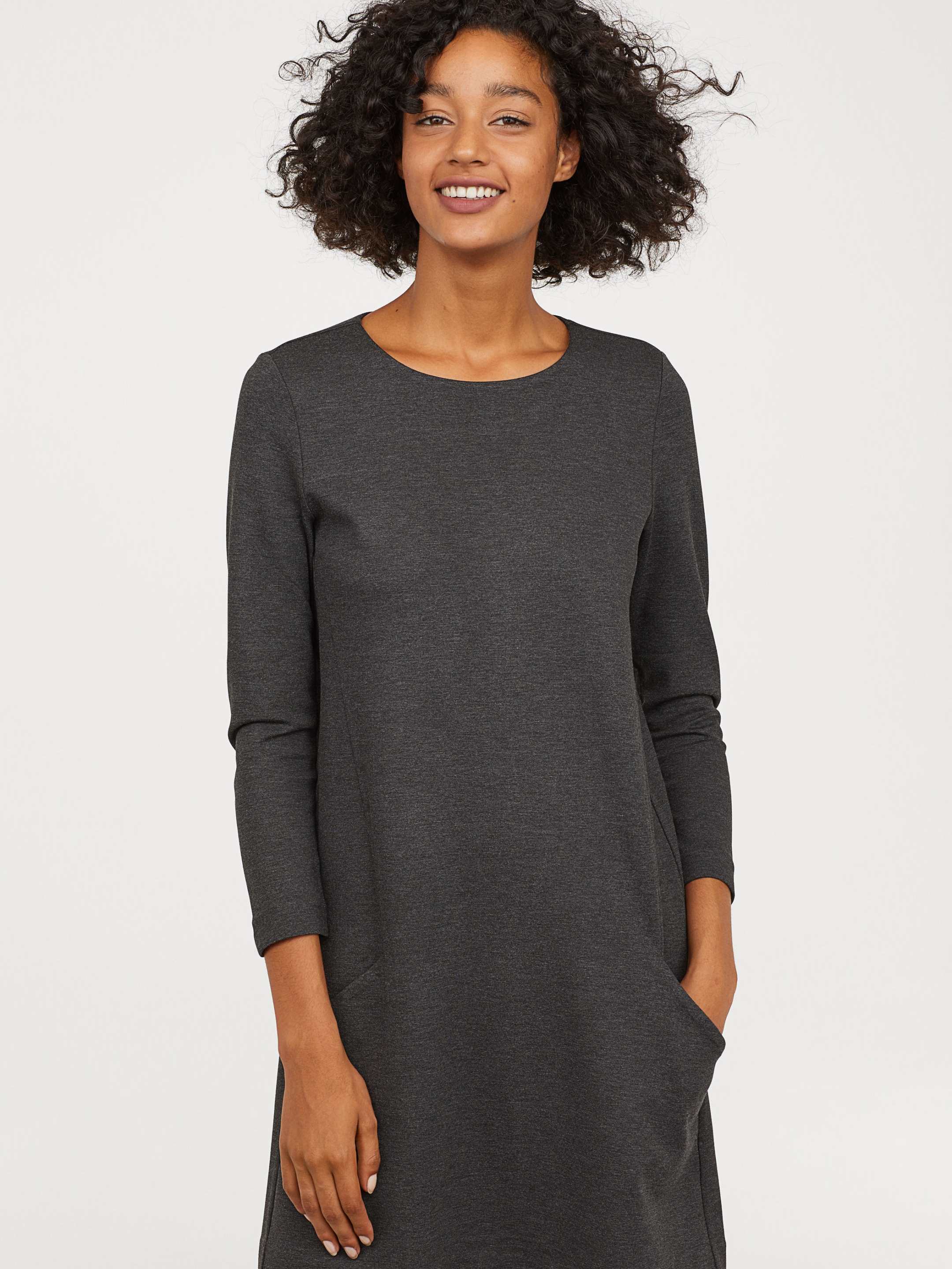 

Платье H&M XAZ099187JXQD  Темно-серое, Платье H&M XAZ099187JXQD S Темно-серое
