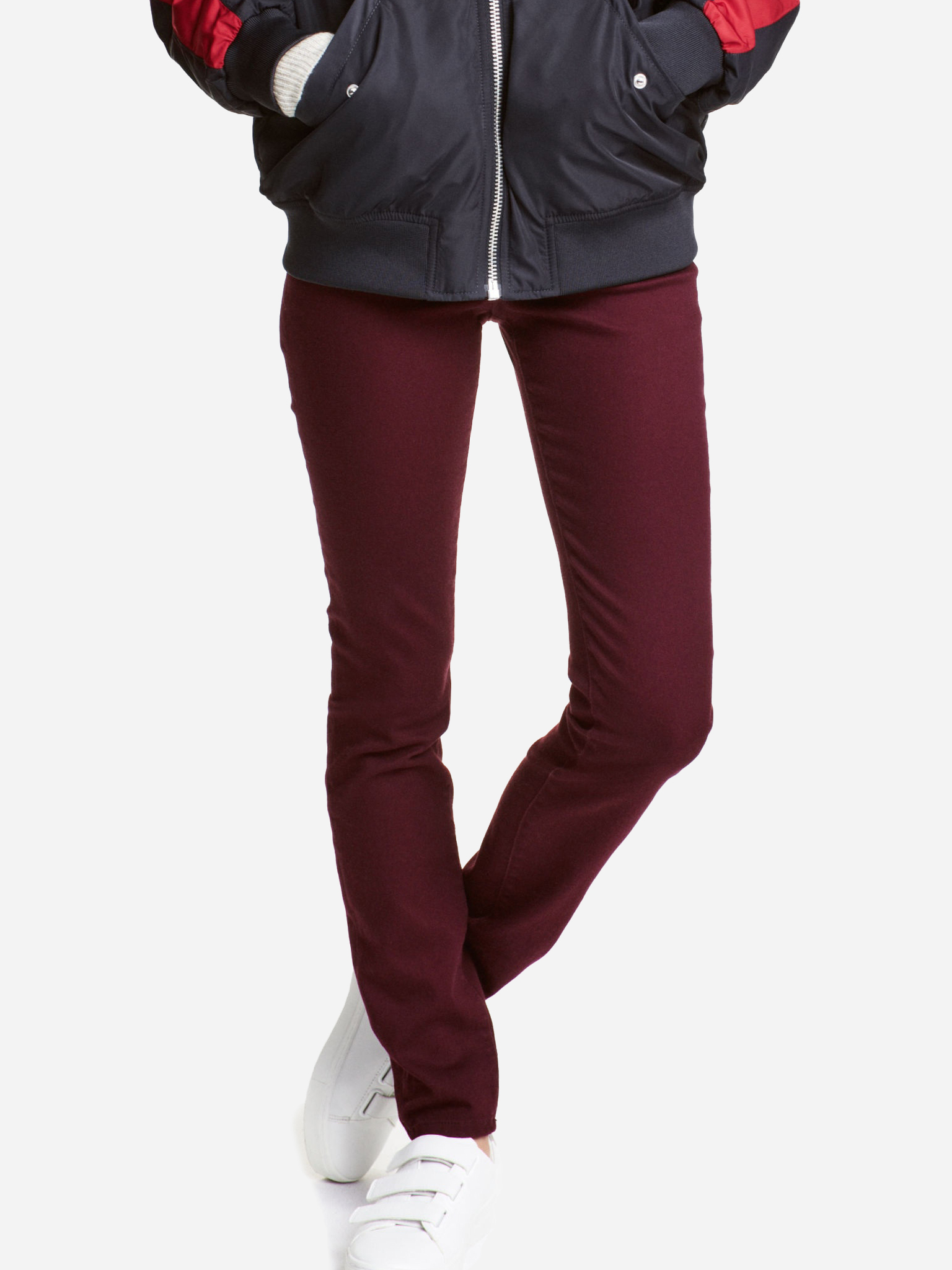 

Джинсы H&M 4056044-ACUK 32 Бордовые