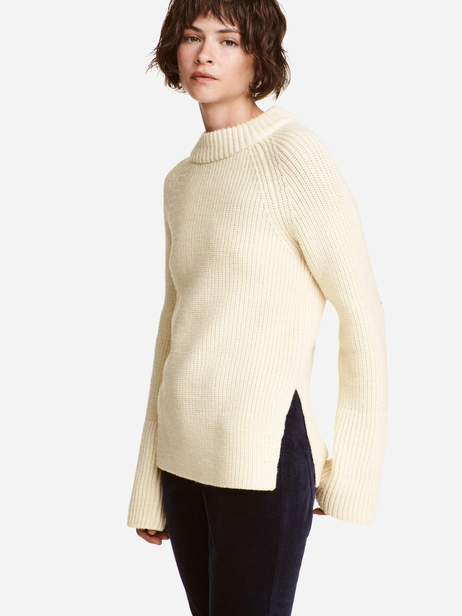 

Свитер H&M XAZ144593DYER XS Молочный