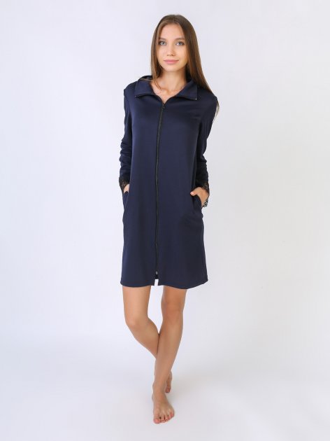 

Халат женский Angelo dolce l-16 - L-XL Темно-Синий, Халат женский Angelo dolce l-16 50-52 L-XL Темно-Синий