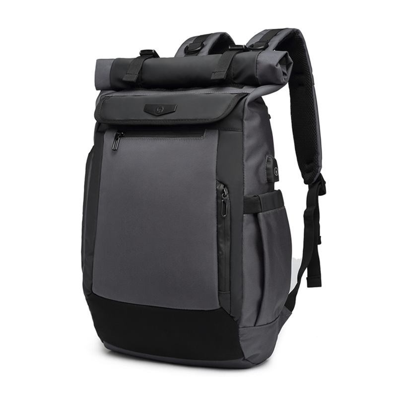 

Рюкзак Роллтоп OZUKO RollTop 9066 серый