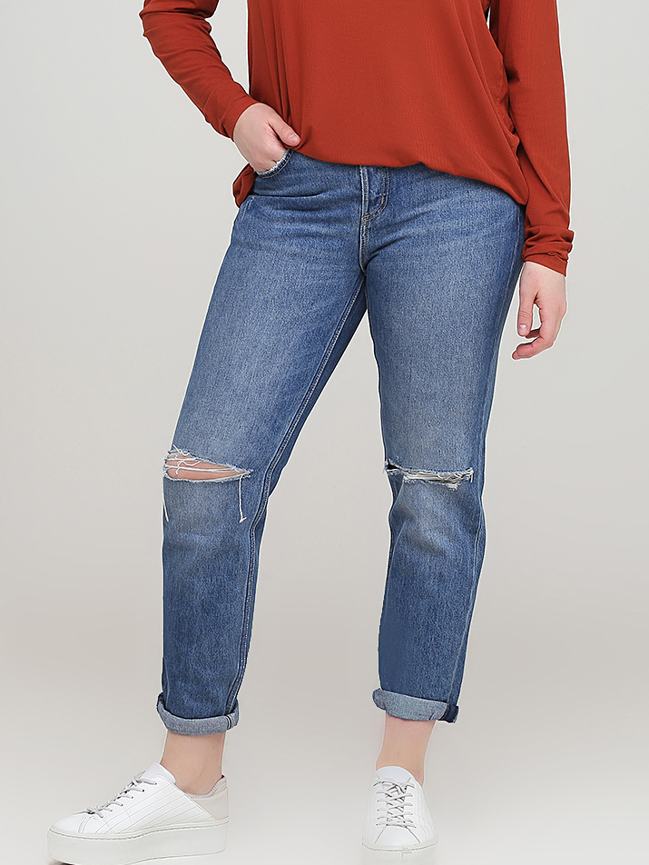 

Джинсы H&M 0400319_пласт.пуг W28/L34 Синие