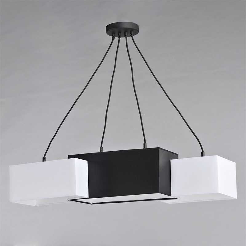 

Люстра підвісна Light House NM-14733/4E BK+WT+BK E27 TK чорна