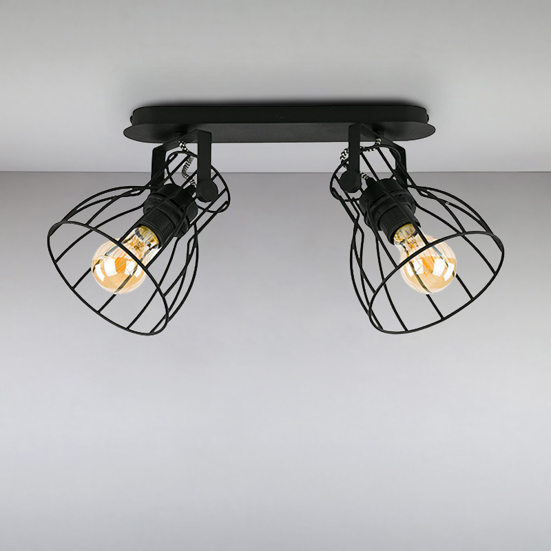 

Люстра потолочная Light House NM-14745/2 BK+BK E27 ME черная
