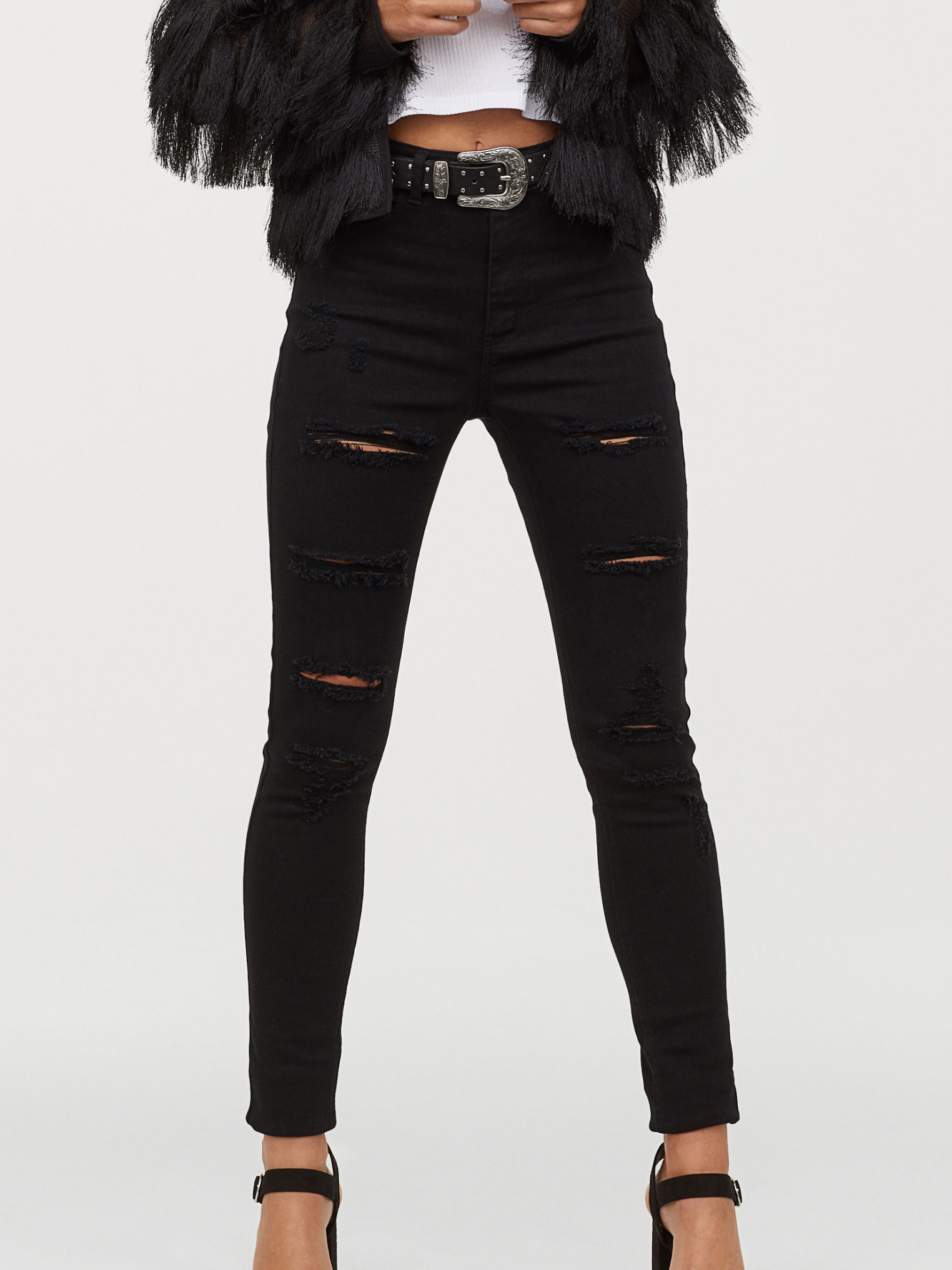 

Джинсы H&M 6213818-AAAD 40 Черные