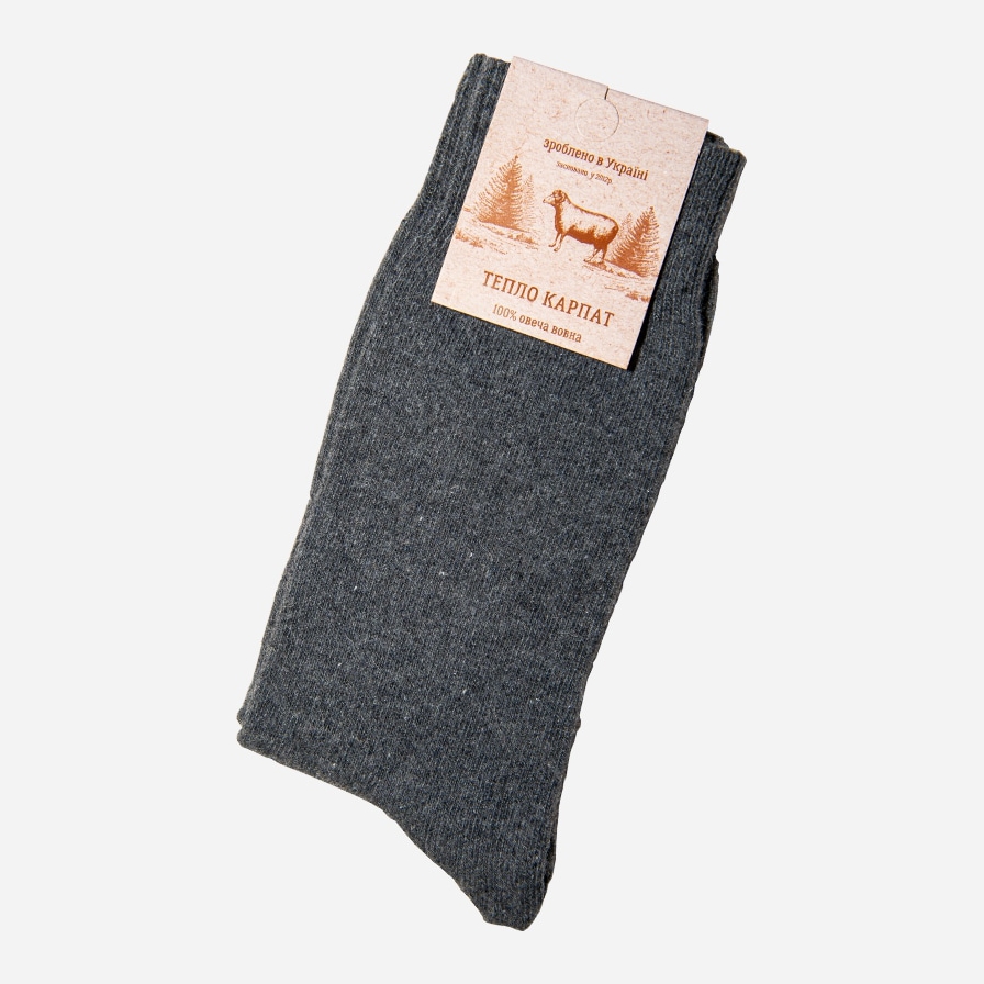 

Носки теплые зимние из шерсти Тепло карпат Grey Wool 01 - Серые, Носки теплые зимние из шерсти Тепло карпат Grey Wool 01 40-46 Серые