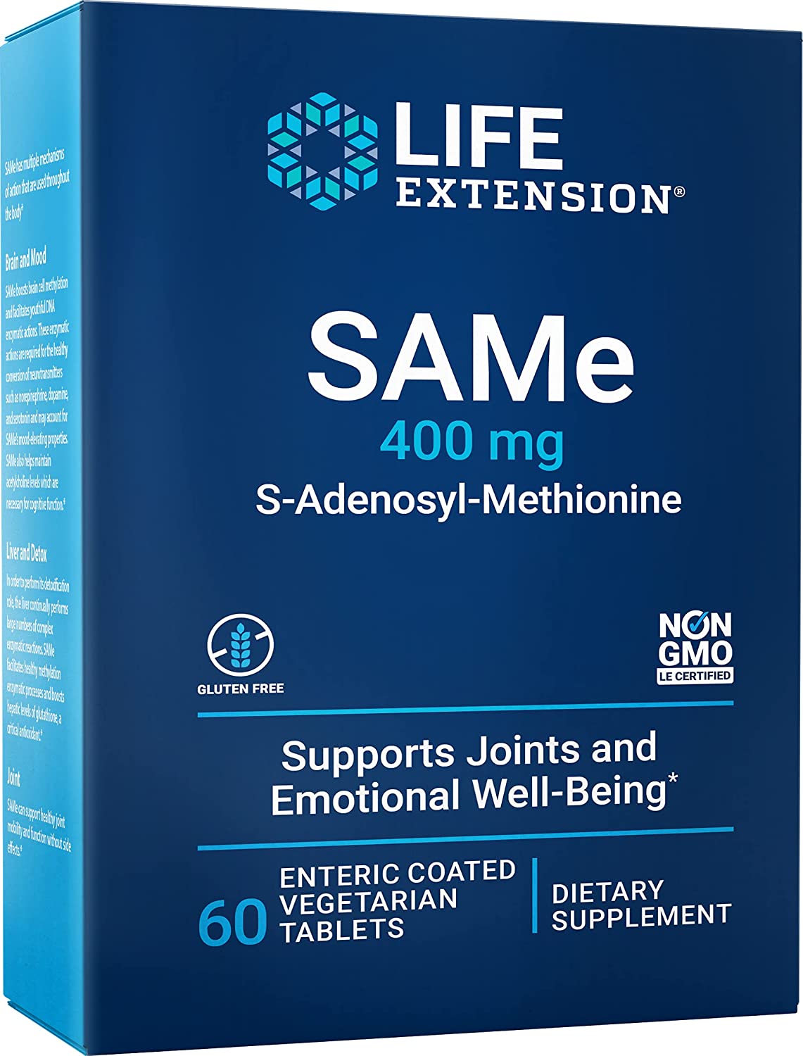 

Life Extension SAMe S-Adenosyl-Methionine 400 mg 60 таблеток (4384303821)